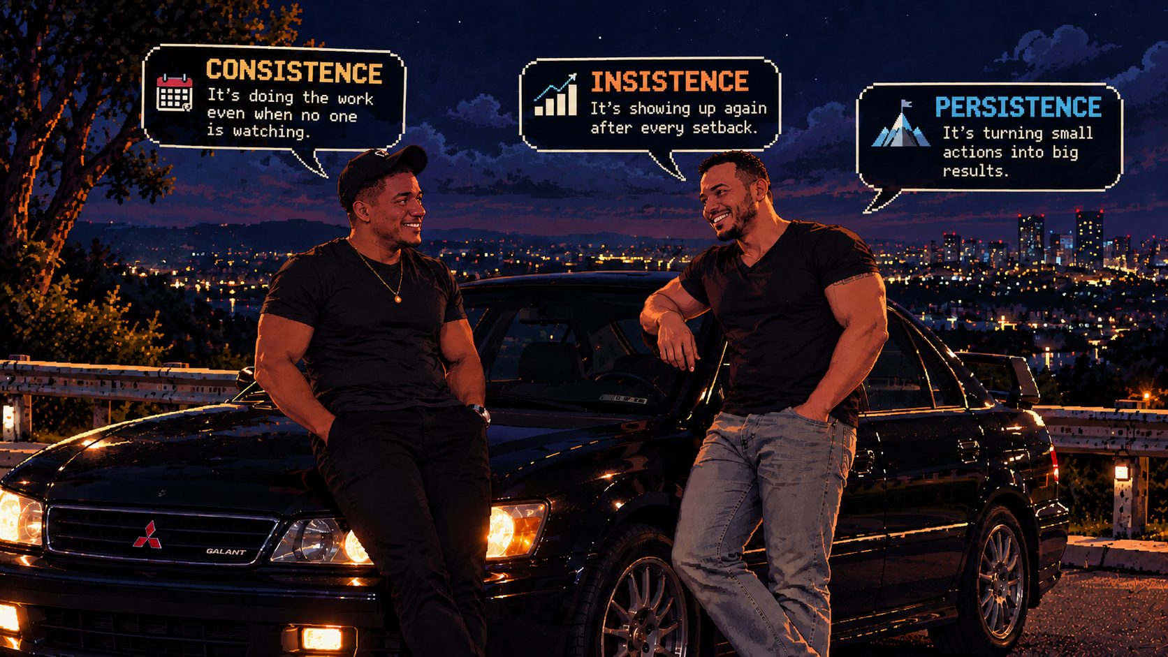 Consistence , Insistence & Persistence